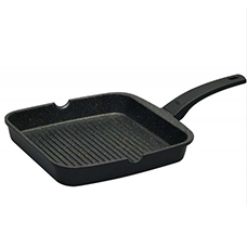 28cm Square Grill-Black Base Cream Speckle